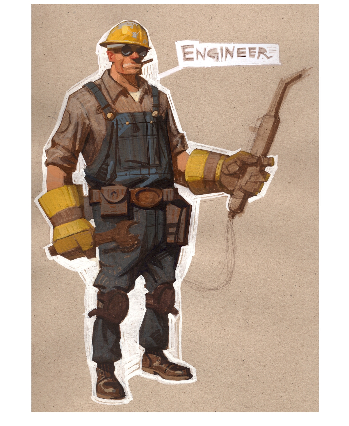 tf2 engineer art